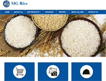 Tablet Screenshot of mgriceindia.com